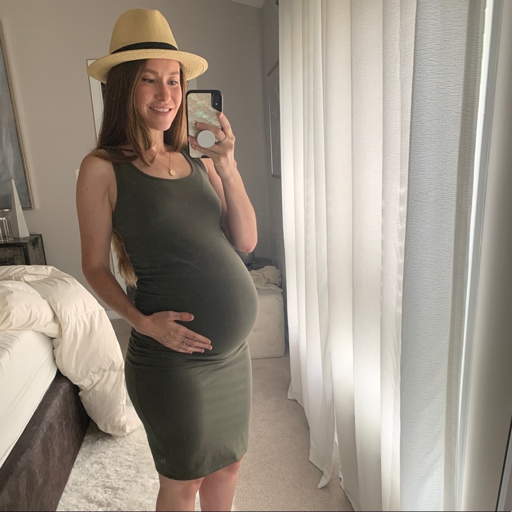 Isabel Ruched Tank Maternity Dress